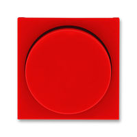 Накладка на светорегулятор поворотный ABB LEVIT, красный // дымчатый черный, 3294H-A00123 65