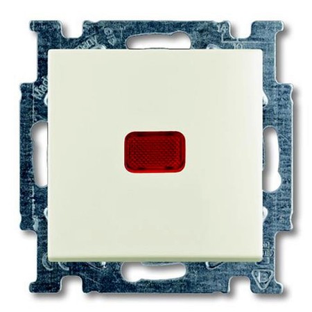 Выключатель 1-клавишный кнопочный ABB BASIC55, chalet-white, 2026 UCN//KL-96-507