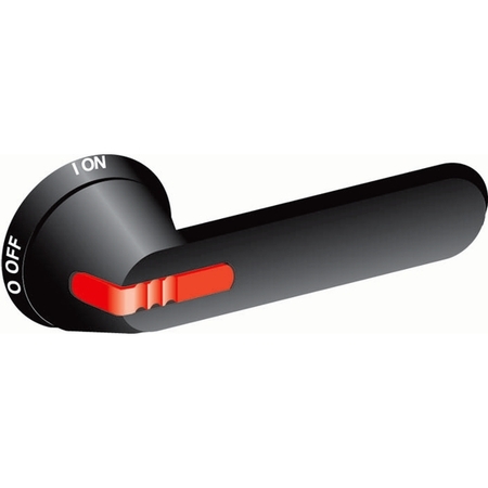 Ручка OHB95J12E011-RUH (черная) с символами на русском для управ ления через дверь реверсивными рубильниками OT315..400E_C, 1SCA100235R1001