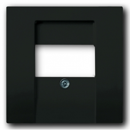 Накладка на аудиорозетку ABB BASIC55, скрытый монтаж, château-black, 2539-95-507