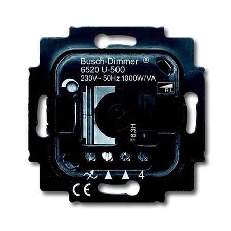 Механизм поворотного светорегулятора-переключателя ABB коллекции BJE, 200 Вт, 6520 U-500