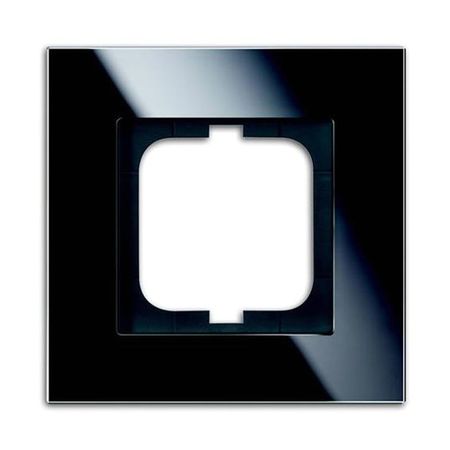 Рамка 1 пост ABB CARAT, черное стекло, 1721-825