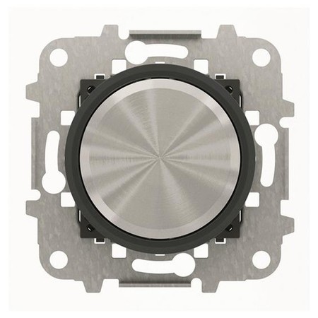 Механизм электронного поворотного светорегулятора ABB SKY MOON, 500 Вт, Кольцо черное стекло, 8660 CN