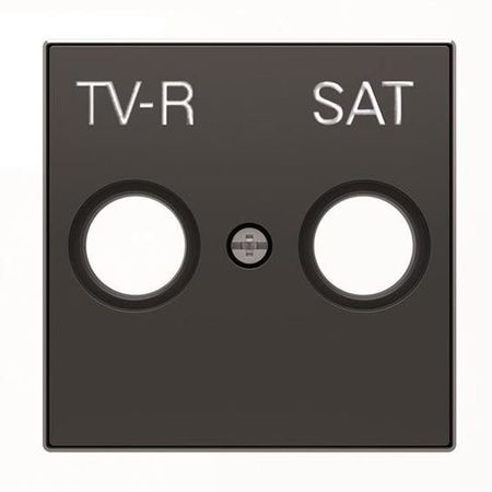 Накладка на розетку телевизионную ABB SKY, скрытый монтаж, черный бархат, 8550.1 NS