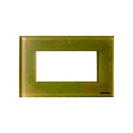 Рамка 4 модуля ABB ZENIT, белое стекло, N2474 CB