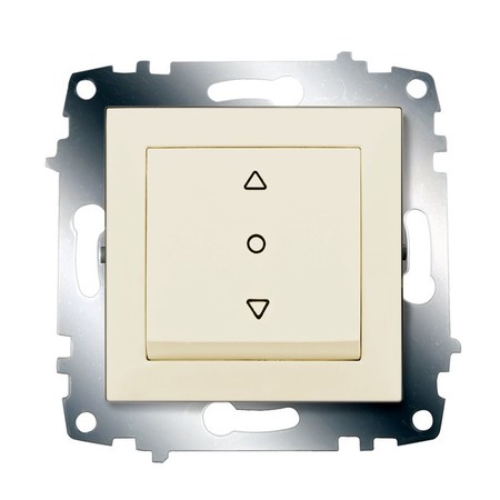 Выключатель для жалюзи кнопочный ABB COSMO, механический, кремовый, 619-010300-297