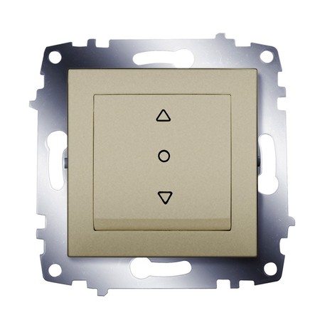 Выключатель для жалюзи кнопочный ABB COSMO, механический, титан, 619-011400-297