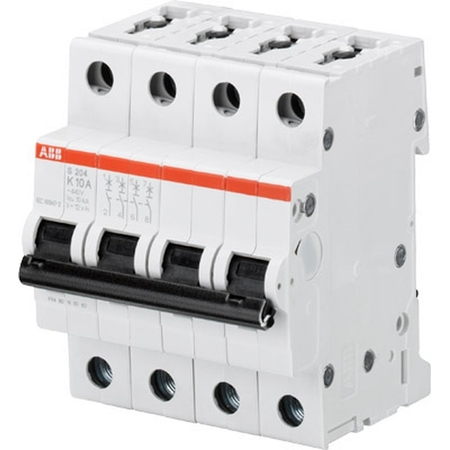 Автоматический выключатель ABB S200 4P 0.5А (K) 6кА, S204 K0.5