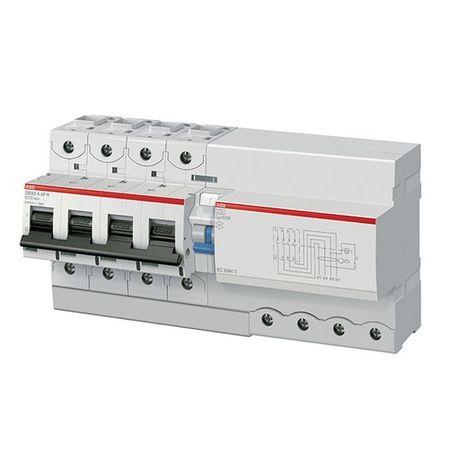 Дифавтомат ABB DS800 4P 125А ( B ) 50 кА, 300 мА ( A ), DS804S B 125//0.3 A