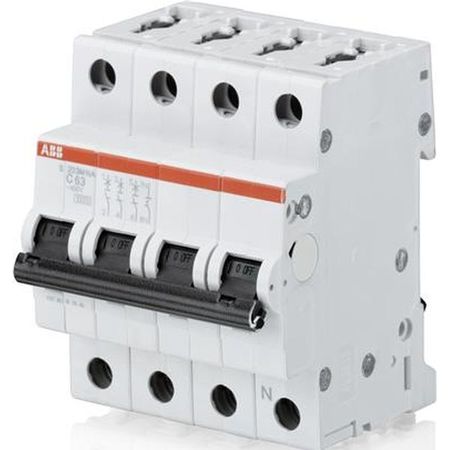 Автоматический выключатель ABB S200 3P+N 4А (D) 10кА, S203M-D4NA