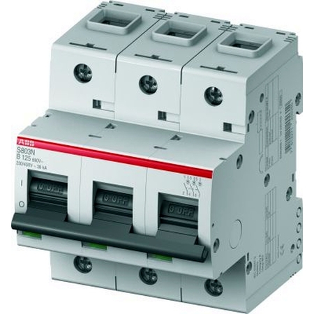 Автоматический выключатель ABB S800N 3P 10А (B) 20кА, S803N B10