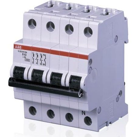 Автоматический выключатель ABB S200 3P+N 2А (C) 10кА, S203MT-C2NA