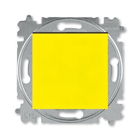 Переключатель 1-клавишный перекрестный ABB LEVIT, желтый // дымчатый черный, 3559H-A07445 64W