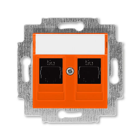 Розетка ABB LEVIT, скрытый монтаж, оранжевый, 5014H-A51018 66W
