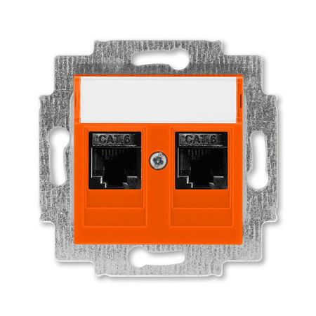 Розетка ABB LEVIT, скрытый монтаж, оранжевый, 5014H-A61018 66W