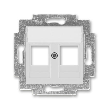 Накладка на розетку информационную ABB LEVIT, скрытый монтаж, серый, 5014H-A01018 16