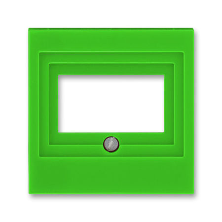 Накладка на мультимедийную розетку ABB LEVIT, скрытый монтаж, зеленый, 5014H-A00040 67