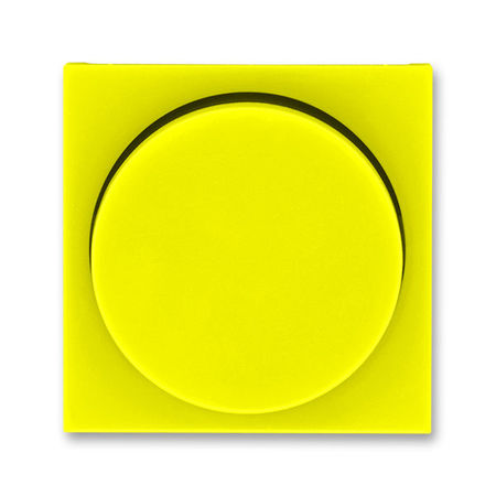 Накладка на светорегулятор поворотный ABB LEVIT, желтый // дымчатый черный, 3294H-A00123 64