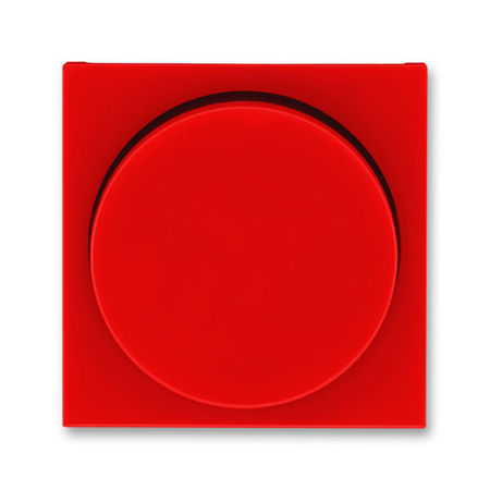 Накладка на светорегулятор поворотный ABB LEVIT, красный // дымчатый черный, 3294H-A00123 65