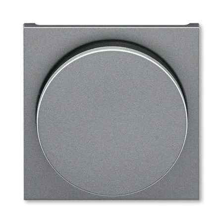 Накладка на светорегулятор поворотный ABB LEVIT, сталь // дымчатый черный, 3294H-A00123 69