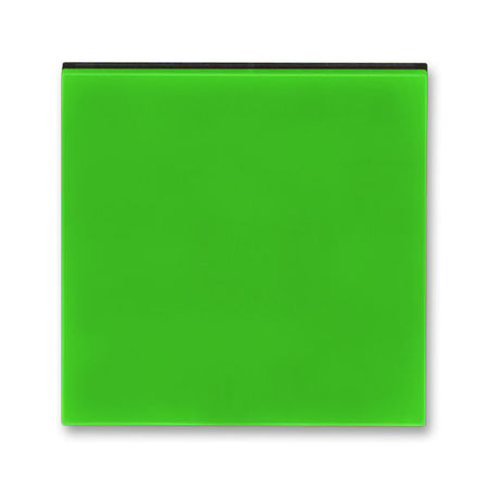 Накладка на светорегулятор клавишный ABB LEVIT, зелёный // дымчатый чёрный, 3299H-A00100 67