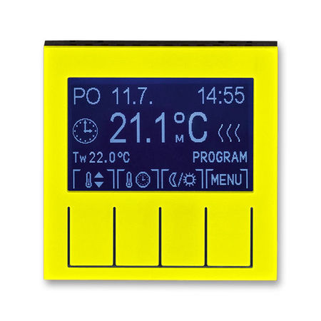 ABB Levit 2CHH911031A4064 Терморегулятор универсальный программируемый жёлтый // дымчатый чёрный, 3292H-A10301 64