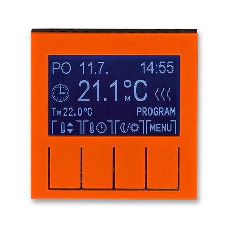 ABB Levit 2CHH911031A4066 Терморегулятор универсальный программируемый оранжевый // дымчатый чёрный, 3292H-A10301 66