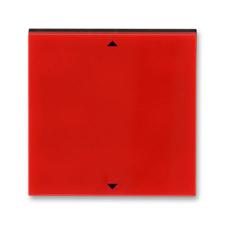 Клавиша для жалюзийного выключателя ABB LEVIT, красный // дымчатый чёрный, 3299H-A00110 65