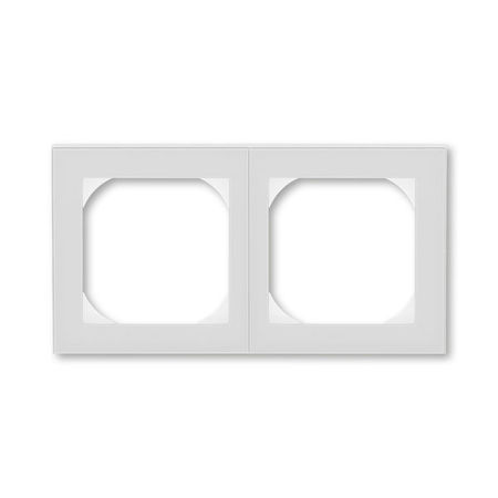 Рамка 2 поста ABB LEVIT, серый // белый, 3901H-A05520 16