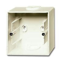 1799-0-0968 Basic55 Коробка 1-ная для накладного монтажа, chalet-white, 1701-96-507
