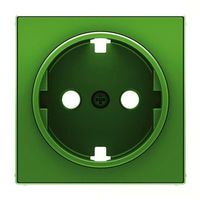 Накладка на розетку ABB SKY, скрытый монтаж, с заземлением, зеленый, 8588 VD
