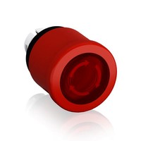Кнопка MPMT3-11R ГРИБОК красная (только корпус) с подсветкой с у силенной фиксацией 40мм отпускание поворотом, 1SFA611510R1101