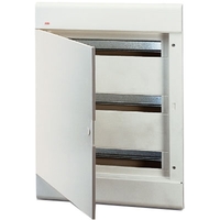 Распределительный шкаф ABB EUROPA 54 мод., IP40, встраиваемый, термопласт, белая дверь