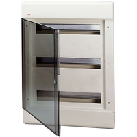 Распределительный шкаф ABB EUROPA 54 мод., IP40, встраиваемый, термопласт, прозрачная дверь