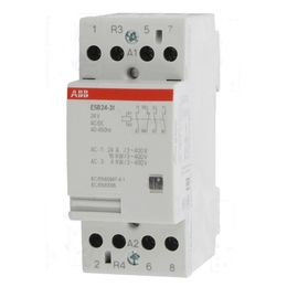 Модульный контактор ABB ESB24 4P 24А 400//220В AC//DC, GHE3291602R0006