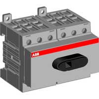 Рубильник OT40F8 до 40А 8-полюсный для установки на DIN-рейку или монтажную плату (без ручки), 1SCA104938R1001