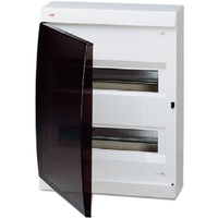 Распределительный шкаф ABB Unibox 24 мод., IP41, встраиваемый, термопласт, прозрачная дверь