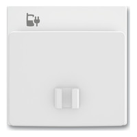 Накладка на розетку USB ABB FUTURE, скрытый монтаж, альпийский белый, 6478-84-500