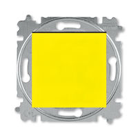 Выключатель 1-клавишный ABB LEVIT, желтый // дымчатый черный, 3559H-A01445 64W