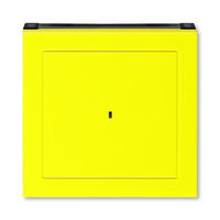 Накладка на карточный выключатель ABB LEVIT, желтый // дымчатый черный, 3559H-A00700 64
