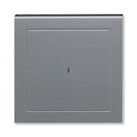 Накладка на карточный выключатель ABB LEVIT, сталь // дымчатый черный, 3559H-A00700 69