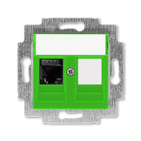Розетка ABB LEVIT, скрытый монтаж, зеленый, 5014H-A61017 67W