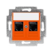 Розетка ABB LEVIT, скрытый монтаж, оранжевый, 5014H-A61018 66W
