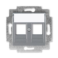 Накладка на розетку информационную ABB LEVIT, скрытый монтаж, сталь, 5014H-A01018 69