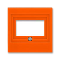 Накладка на мультимедийную розетку ABB LEVIT, скрытый монтаж, оранжевый, 5014H-A00040 66