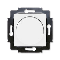Светорегулятор поворотно-нажимной ABB LEVIT, 600 Вт, белый // ледяной, 3294H-A02247 01W