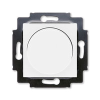 Светорегулятор поворотно-нажимной ABB LEVIT, 600 Вт, белый // белый, 3294H-A02247 03W