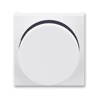 Накладка на светорегулятор поворотный ABB LEVIT, белый // дымчатый черный, 3294H-A00123 62