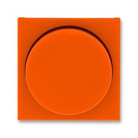 Накладка на светорегулятор поворотный ABB LEVIT, оранжевый // дымчатый черный, 3294H-A00123 66