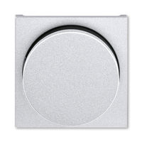 Накладка на светорегулятор поворотный ABB LEVIT, серебро // дымчатый черный, 3294H-A00123 70